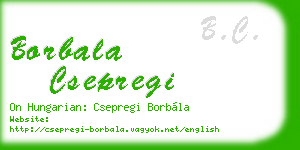 borbala csepregi business card
