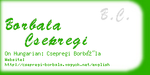 borbala csepregi business card